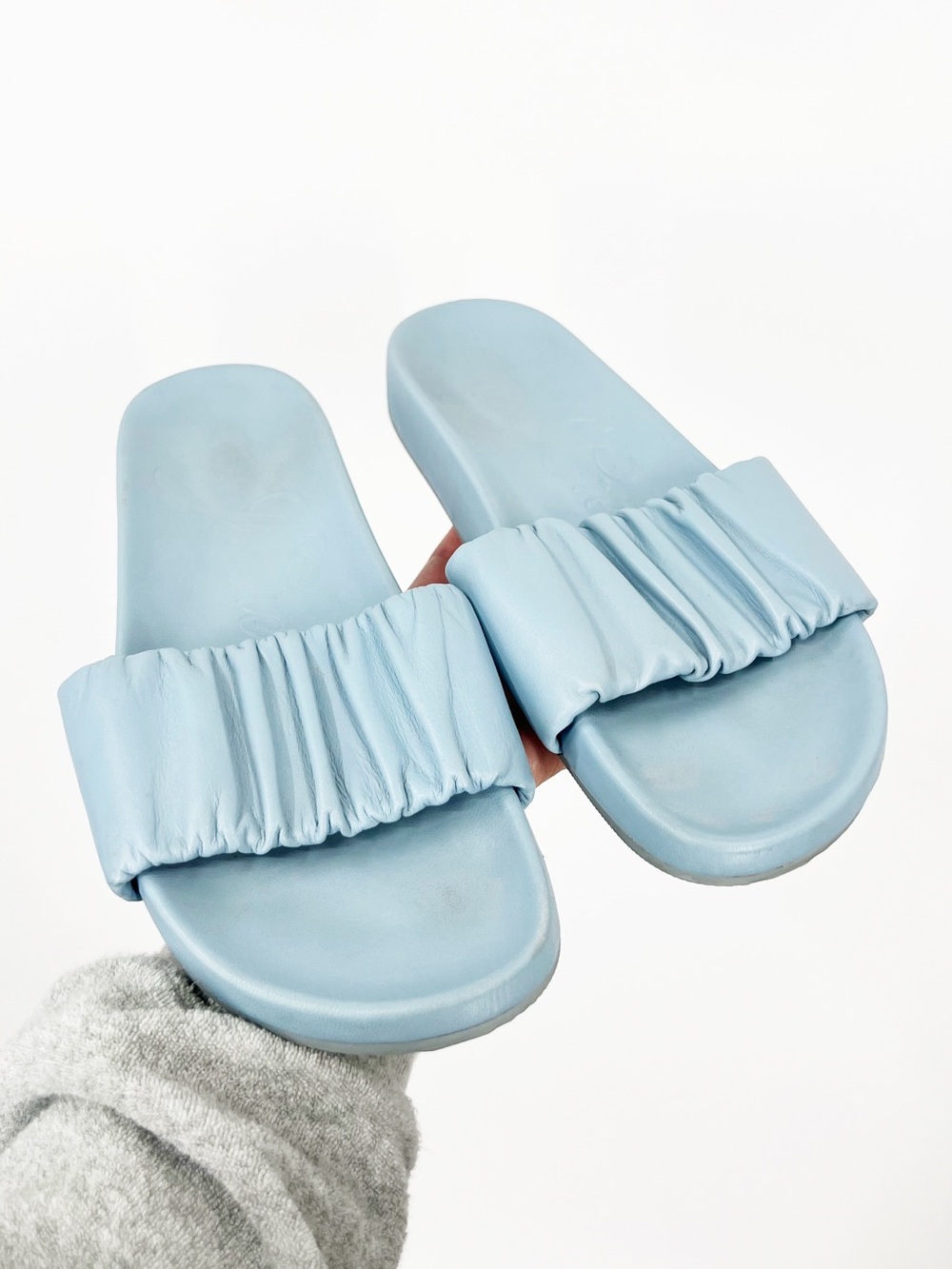 J. Crew Pacific Scrunchie-Strap Slides